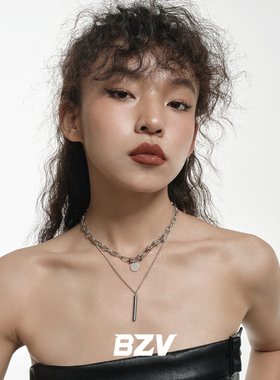 BZV原创设计钛钢金属防掉色项链