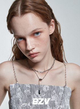 BZV钛钢双层小豆子项链毛衣链