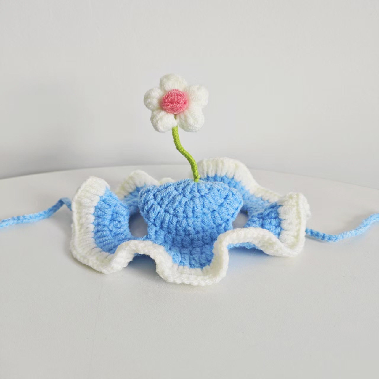 春田花花宠物帽子狗狗头饰可爱猫咪头套露耳朵手工编织毛线装饰品,淘宝优惠券,粉丝福利购,淘宝优惠卷