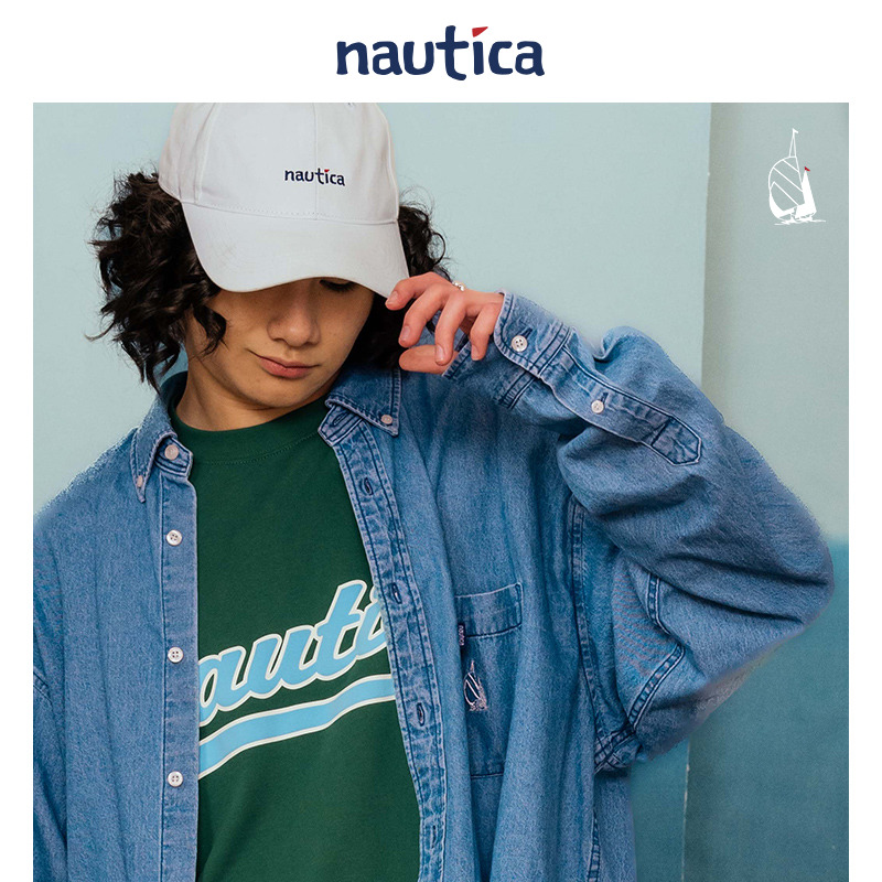 【官方正品】nautica Japan日系无性别廓形水洗牛仔衬衫WW3103-图3