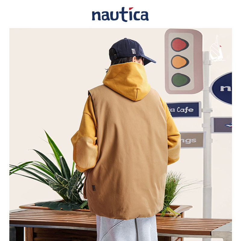 【联名系列】nautica白帆 x 爆尼膏撞色双面穿羽绒背心BGJW5402,淘宝优惠券,粉丝福利购,淘宝优惠卷