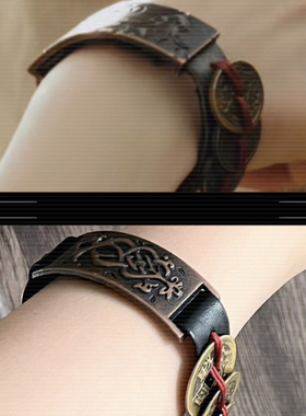 盗墓笔记阿宁同款当十铜钱手链阿宁cosplay道具原创手工编织手绳