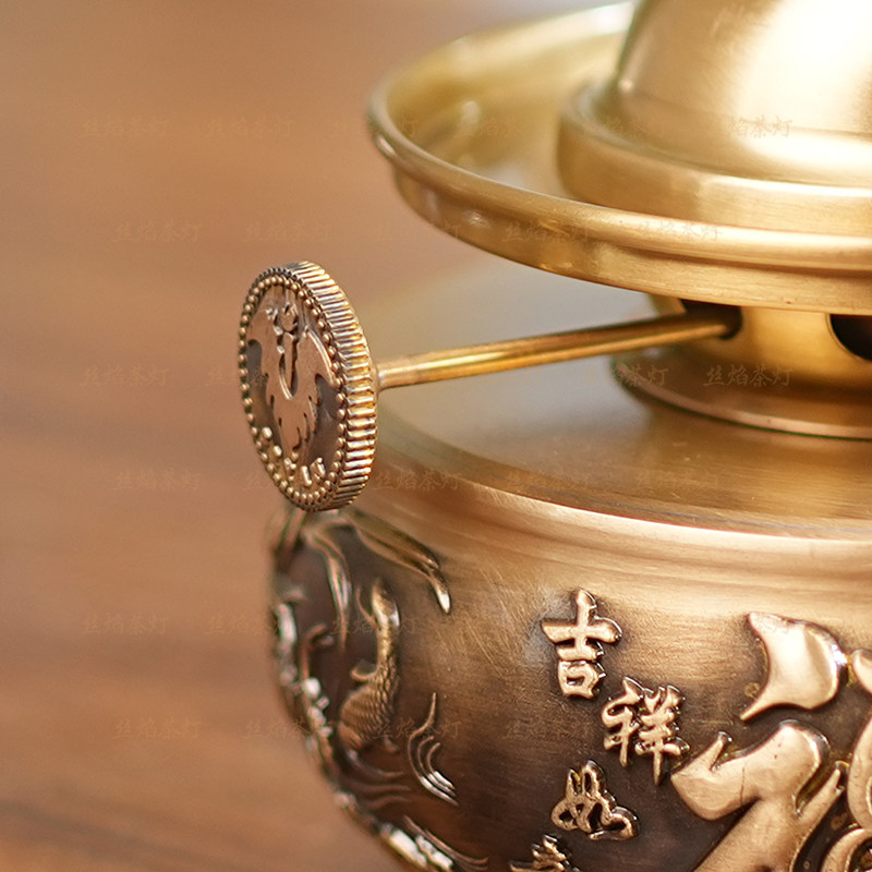 Air lamp, rich and rich, tea stove, kung fu tea set, exquisite production of high-end tea set, kerosene lamp, complete set