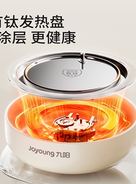 九阳养生壶双层防烫含钛发热盘耐高温易清洗家用食品级热水壶