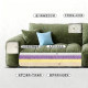 French Cream Style Marshmallow Chenille Puff Sofa