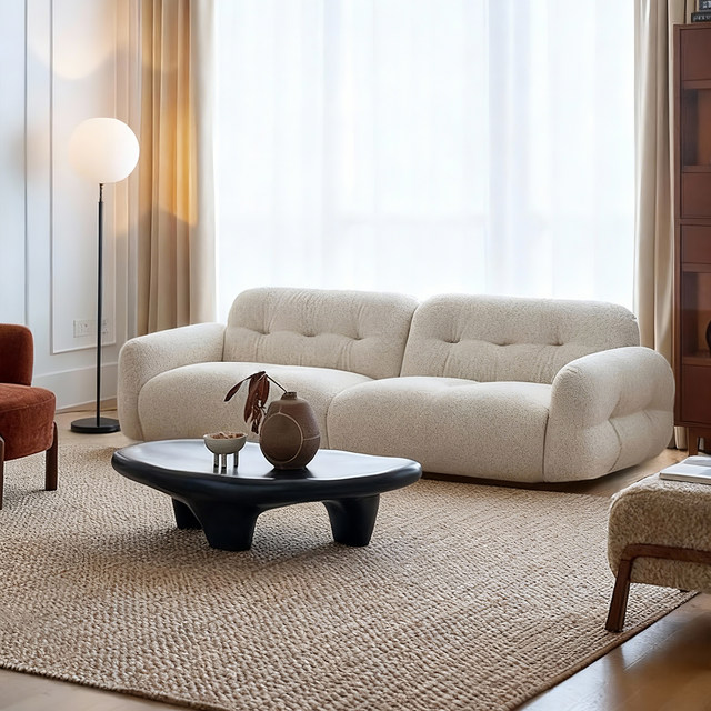 Fully removable and washable chenille velvet small apartment fabric sofa