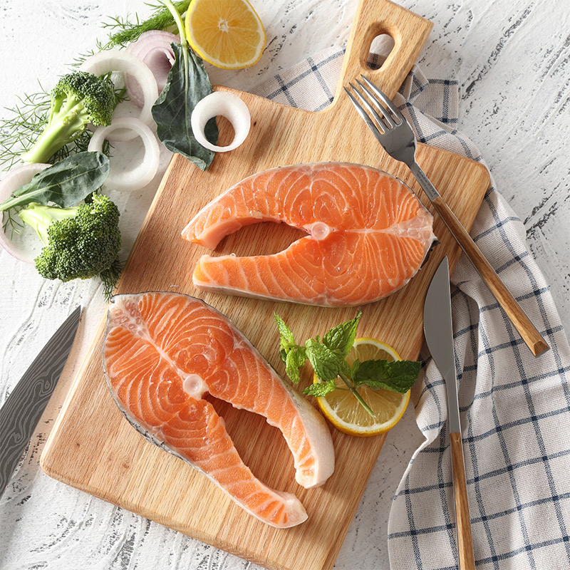 海思芙智利进口轮切独立包装三文鱼 味诗芙食品三文鱼