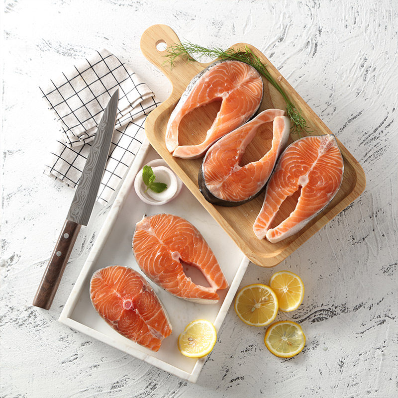 海思芙智利进口轮切独立包装三文鱼 味诗芙食品三文鱼