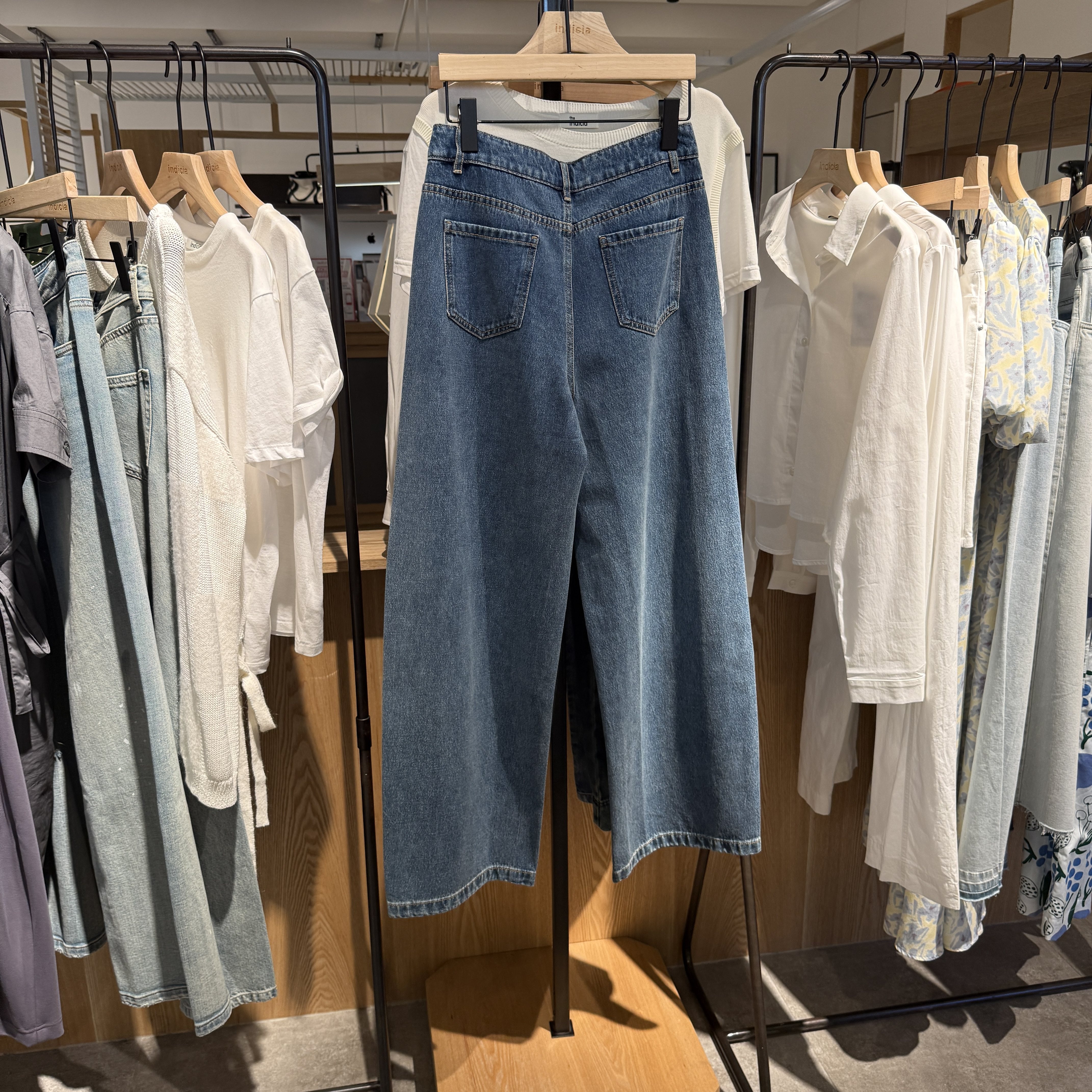 indiciatheL2C5NK119专柜正品标记女装阔腿宽松牛仔裤吊牌价689,淘宝优惠券,粉丝福利购,淘宝优惠卷