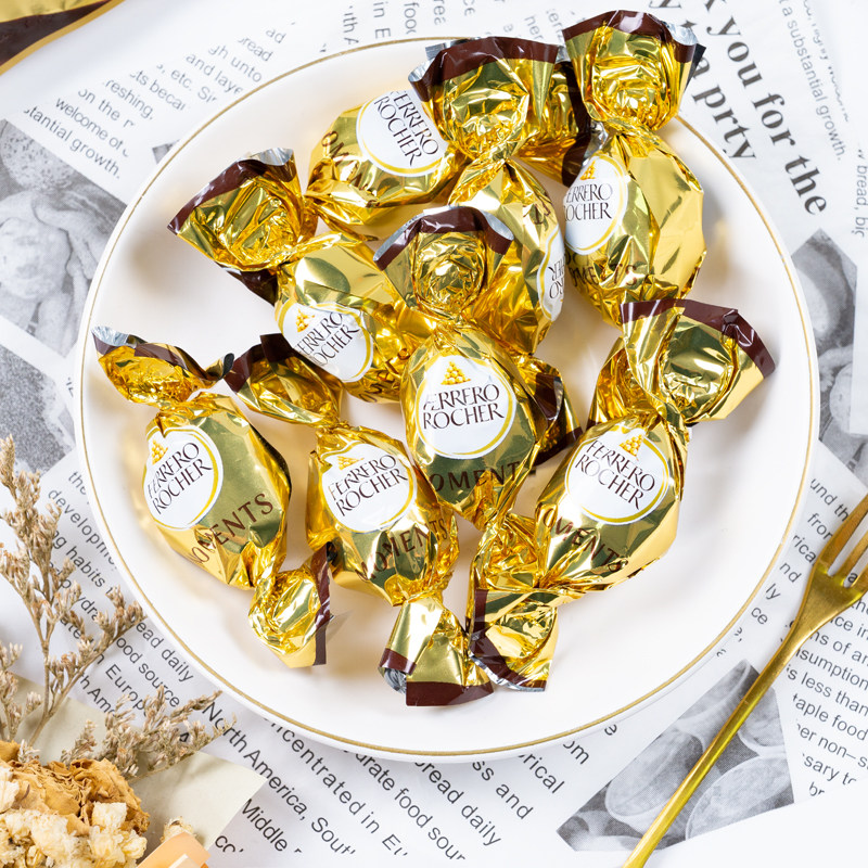 费列罗牛奶巧克力脆脆球夹心榛子酱威化脆皮新年礼物零食年货糖果,淘宝优惠券,粉丝福利购,淘宝优惠卷