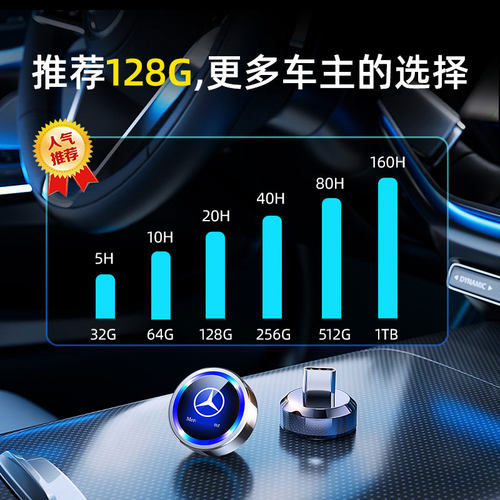 奔驰行车记录仪专用U盘C260L/glc/gls450/e300迈巴赫s级车载优盘 - 图3