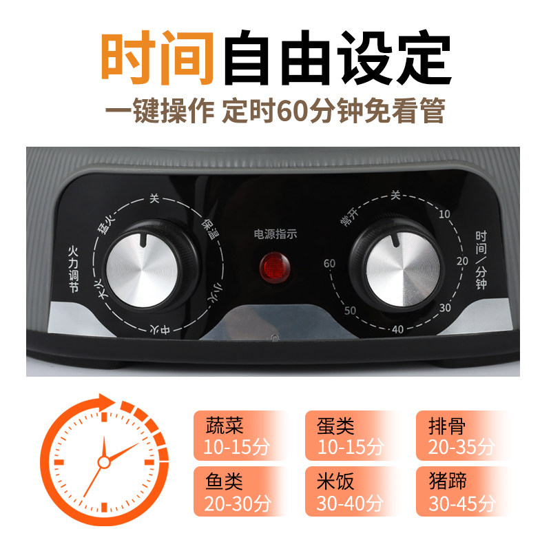 锅管家电蒸锅家用大容量多层电蒸笼多功能蒸菜馒头三层不锈钢蒸锅,淘宝优惠券,粉丝福利购,淘宝优惠卷