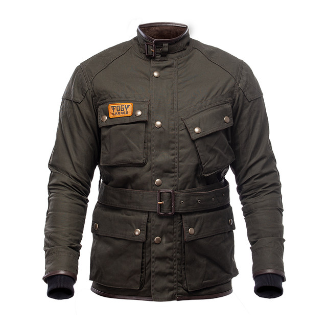 Fogy winter cycling clothing retro oil wax coat