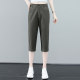 Woodpecker Cropped Pants ຂອງແມ່ຍິງຊຸດສີດໍາ Pants Summer