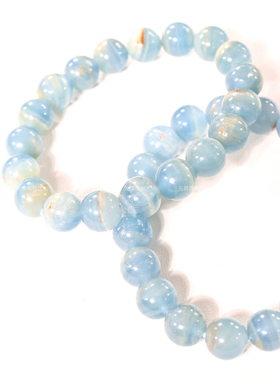 元荷男女蓝安力士方解石手链