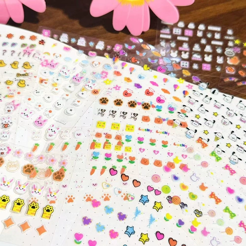 Детские мультяшные наклейки для ногтей для ногтей для принцессы, водонепроницаемая наклейка, детская игрушка в форме цветка, накладные ногти