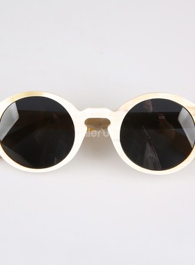 文静优雅精致素色拱形眼镜偏光