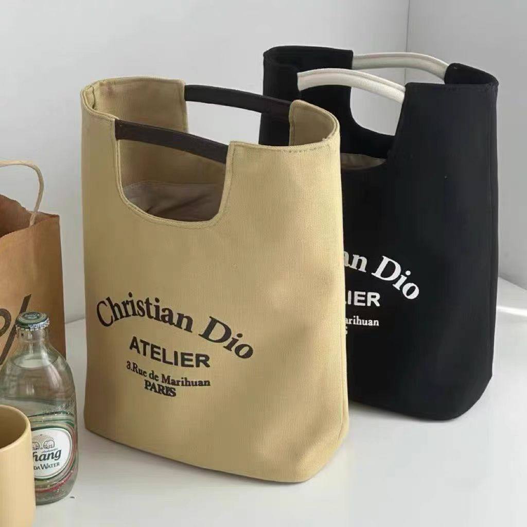 新款帆布上班帆布包水桶包学生饭盒上班族手提便当大容量休闲购物,淘宝优惠券,粉丝福利购,淘宝优惠卷