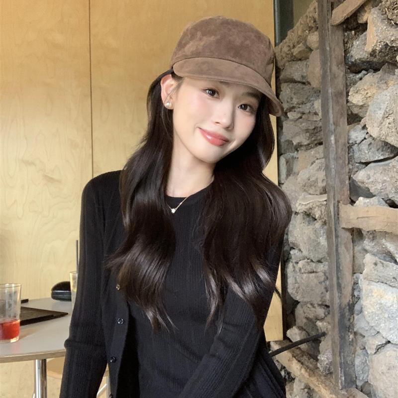 pusumede Daily主义 圆领针织开衫女修身无袖吊带背心上衣两件套 - 图1