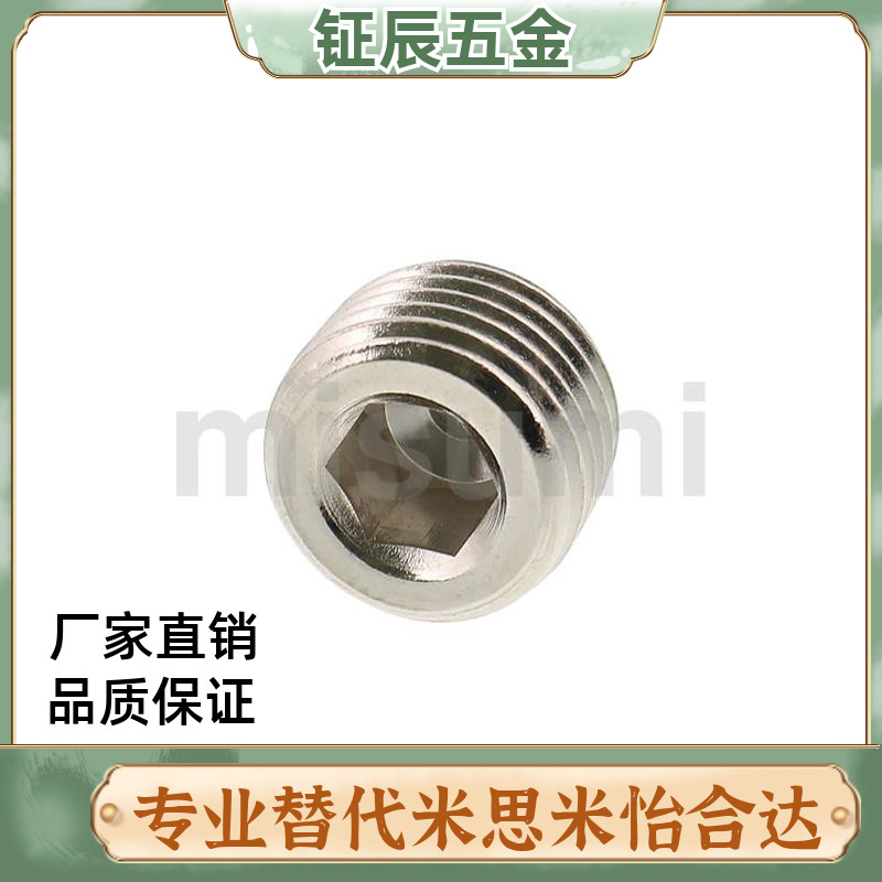 不锈钢喉塞 锥型沉头螺塞MSWTS/MSWTSK-J/S/1/2/3/4/6/8 - 图1