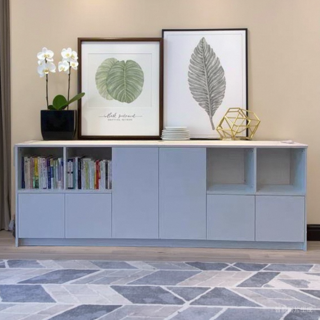 电视柜落地客厅家用2025新款收纳储物书柜一体小户型实木隐藏插座 - 图2