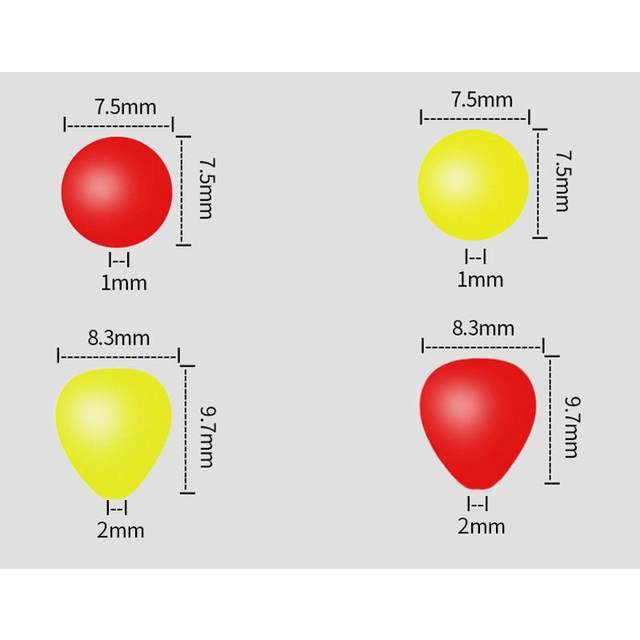 Floating bead collision eye-catching bean fish float gadgets colorful foam  thickened float ball sensitive float