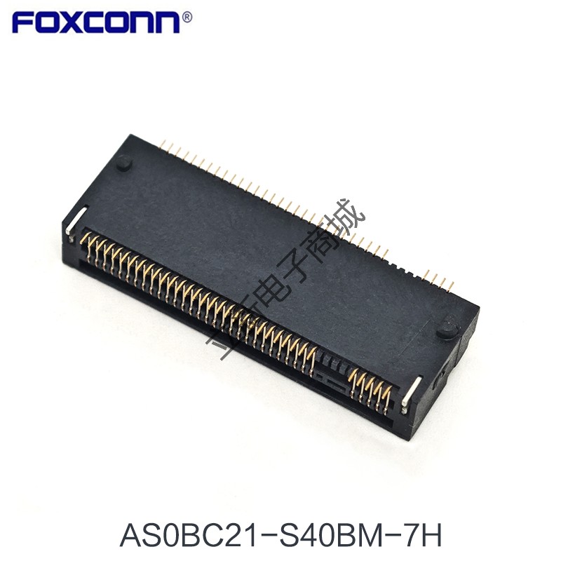 全新富士康AS0BC21-S40BM-7H M.2插座NGFF卡槽插槽M-KEY 4.0高67P - 图2