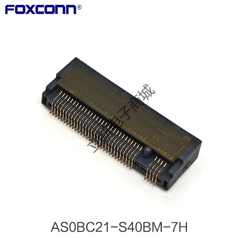 全新富士康AS0BC21-S40BM-7H M.2插座NGFF卡槽插槽M-KEY 4.0高67P - 图1