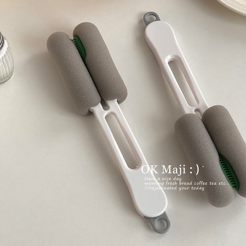 三合一多功能长柄海绵杯刷水杯清洗神器保温杯奶瓶吸管刷子,淘宝优惠券,粉丝福利购,淘宝优惠卷