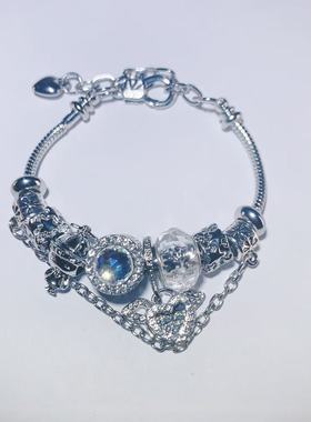 潘家风格手链高颜值diy可拆卸手串ins风可调节高级感手链钛钢手镯