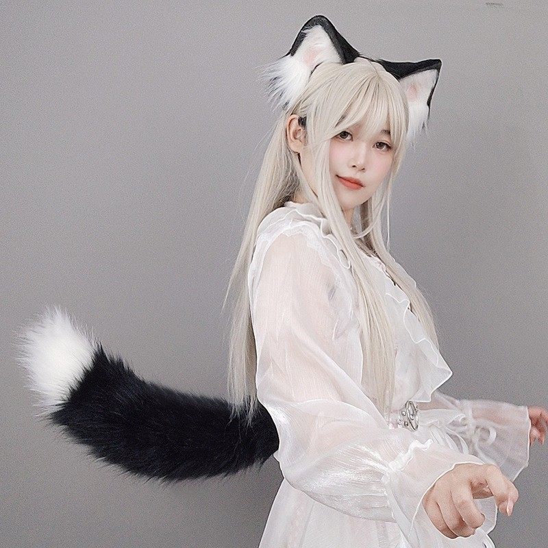 furry福瑞fursuit兽装可电动仿生狐犬狼兽尾巴半装毛机械摇动可调,淘宝优惠券,粉丝福利购,淘宝优惠卷