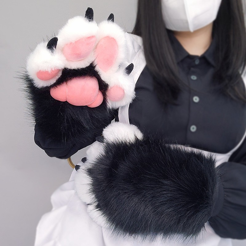 furry兽装爪子fursuit半装可爱犬科兽猫爪通用福瑞控cos日系毛毛 - 图2