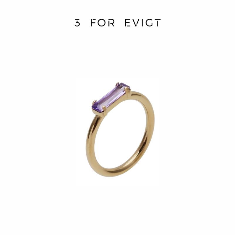 3 for evigt镀18K金花岸系列戒指新款欧美气质独特百搭现货