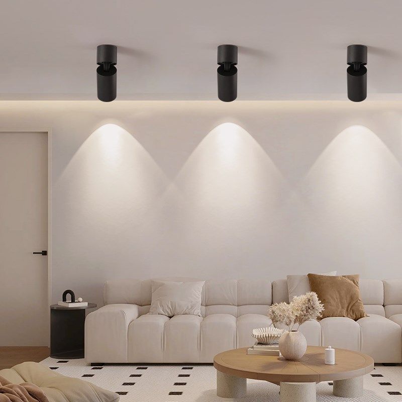 2025新款全光谱明装射灯可折叠免开孔家用客厅吸顶式led天花筒灯,淘宝优惠券,粉丝福利购,淘宝优惠卷