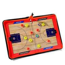 Basketball Football Tactical Board Coaching Board Upscale Bracket Two Fold Three-fold Tactical Board Folding Portable Magnetic Tactical Board