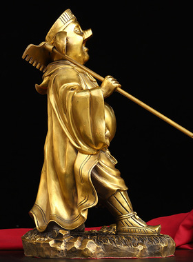 黄铜天蓬元帅站像猪八戒家居摆件净坛使者佛像工艺品供奉神像佛像