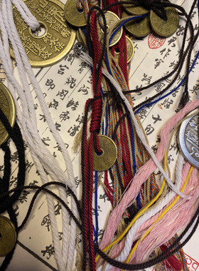 男女铜山鬼花钱吊坠包挂