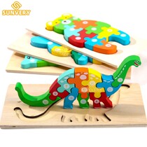 Montessori Wooden Toddler Puzzles for Kids Montessori Toys f