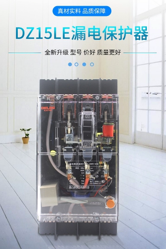 德力西DZ15LE透明工地家用75MA100MA漏保断路器空气开关带漏电 - 图0
