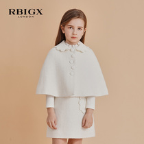 RBIGX rebuke childrens clothing fall girl design sense tide casual petal collar What to do with short cloak