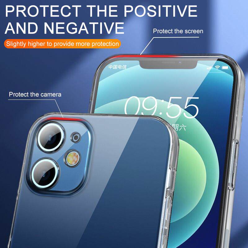 Clear Phone Case For iPhone 11 12 13 14 Pro Max Case Silicon - 图0
