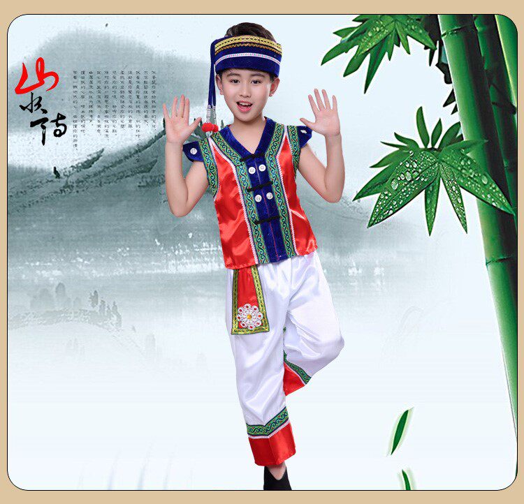 六一演出服装儿童三月三男女表演服 港芙宣民族服装/舞台装