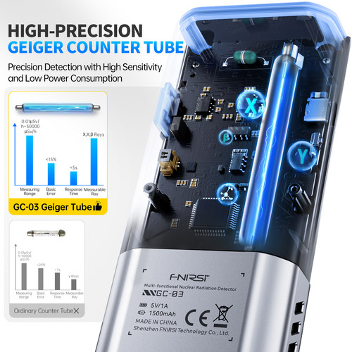 FNIRSI GC-03 electromagnetic nuclear radiation detector - 图1