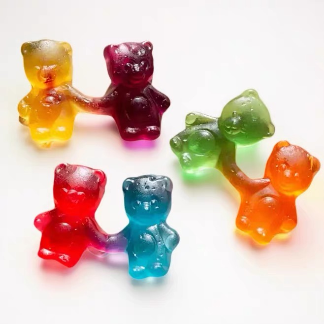 德国进口哈瑞宝HARIBO小熊手牵手水果QQ橡皮软糖多造型休闲糖果 - 图2