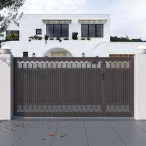 LOSDUN Tech Smart Patio Door Villa Outdoor Willy-style Light Lavish Aluminum Alloy Electric Aluminum Art Garage Translational Door