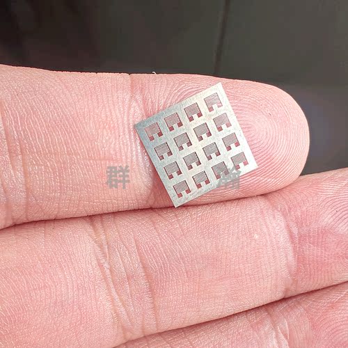 蚀刻片激光切割定制加工 0.01mm网板不锈钢甲片甲胄模型玩具微孔 - 图3