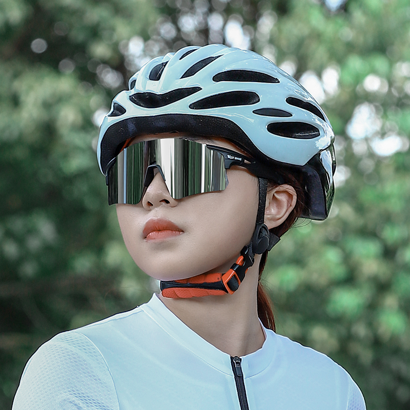 西骑者骑行眼镜偏光变色男女防风护目镜日夜跑步运动自行车装备-图3