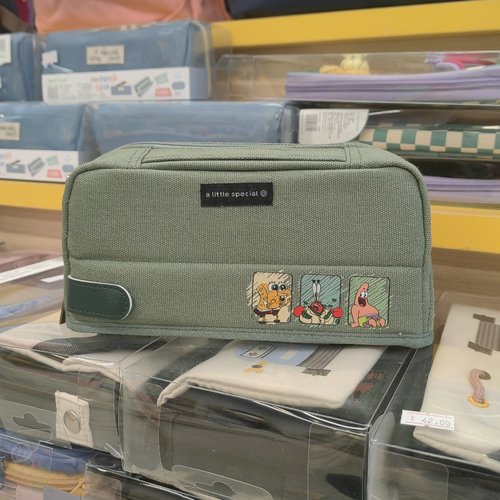 新品DIY大力水手 kokuyo国誉笔袋手提式收纳袋大容量铅笔盒文具袋 - 图2