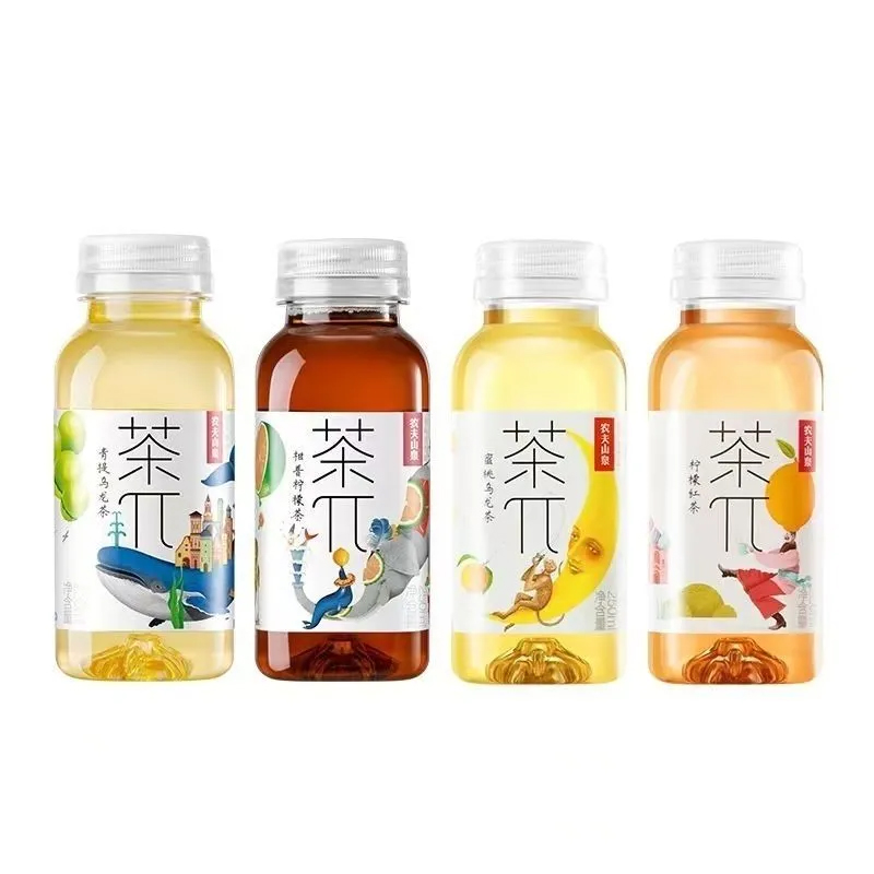 农夫山泉茶派π250ml*12瓶风味饮料青提柠檬蜜桃乌龙茶500ml整箱 - 图3