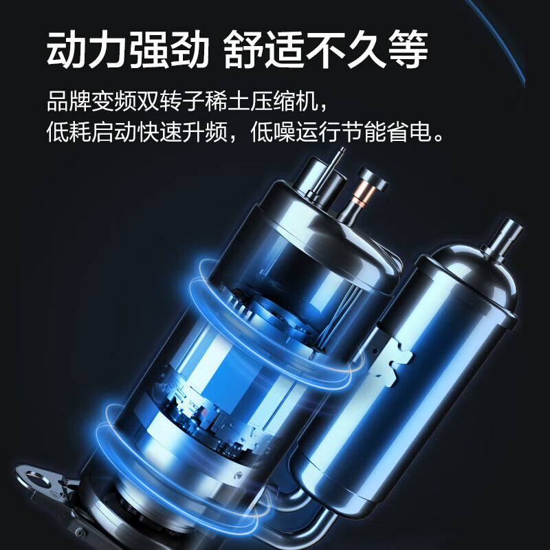 Oaks ceiling machine Huasuan first-level energy efficiency variable frequency large 3/5 HP ceiling machine central air conditioning embedded patio machine